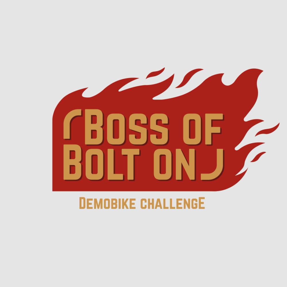 Boss of bolt on Demobike Challenge Logo